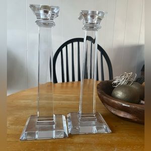 Tiffany & Co Crystal Candlesticks